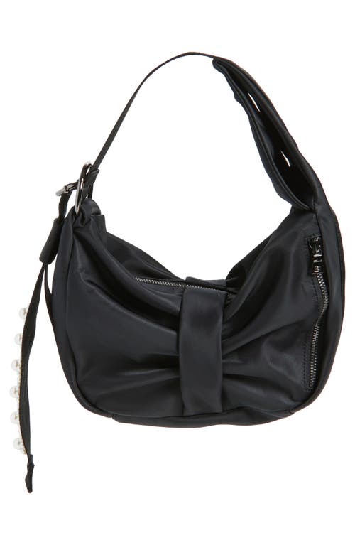 Simone Rocha Mini Sling Bow Shoulder Bag In Black