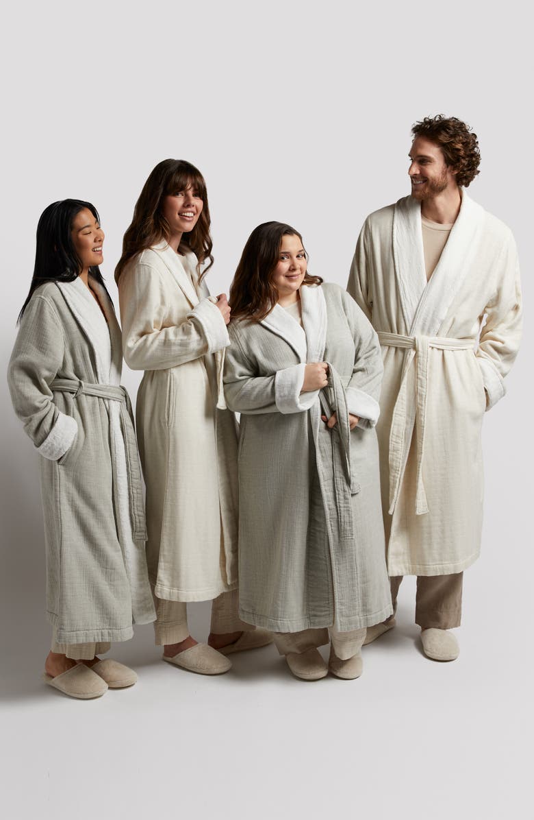 Parachute Cloud Organic Cotton & Linen Robe, Alternate, color, 