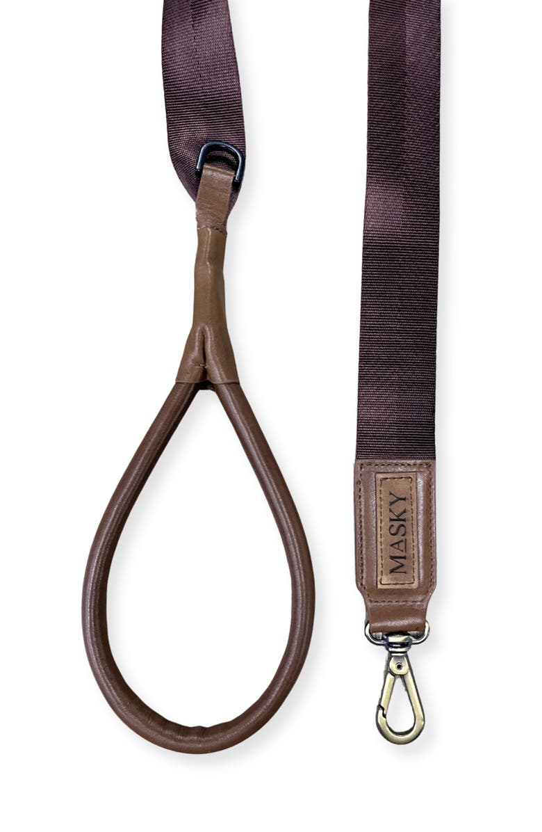 Masky Saddle Leash, Alternate, color, Cooper