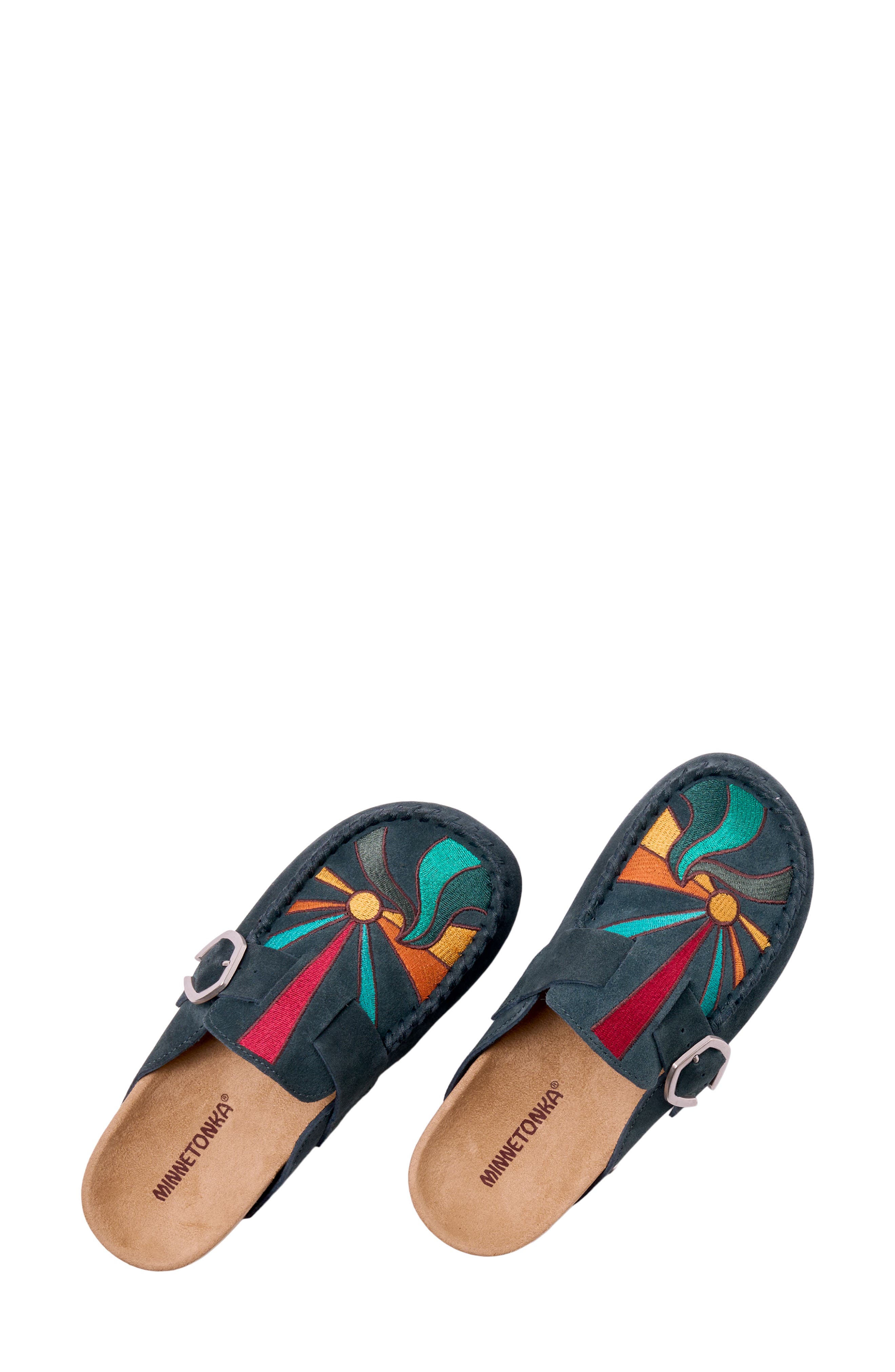 Buckle Clog, Alternate, color, DARK TEAL SUNSET