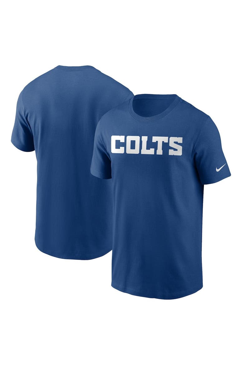 Men's Nike Royal Indianapolis Colts Team Wordmark T-Shirt, Main, color, Royal