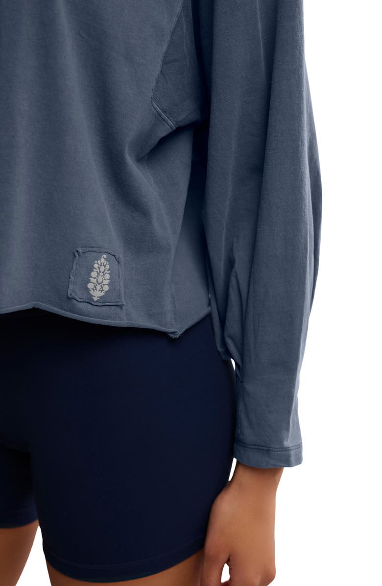 Free People FP Movement Inspire Pullover, Alternate, color, Midnight Navy