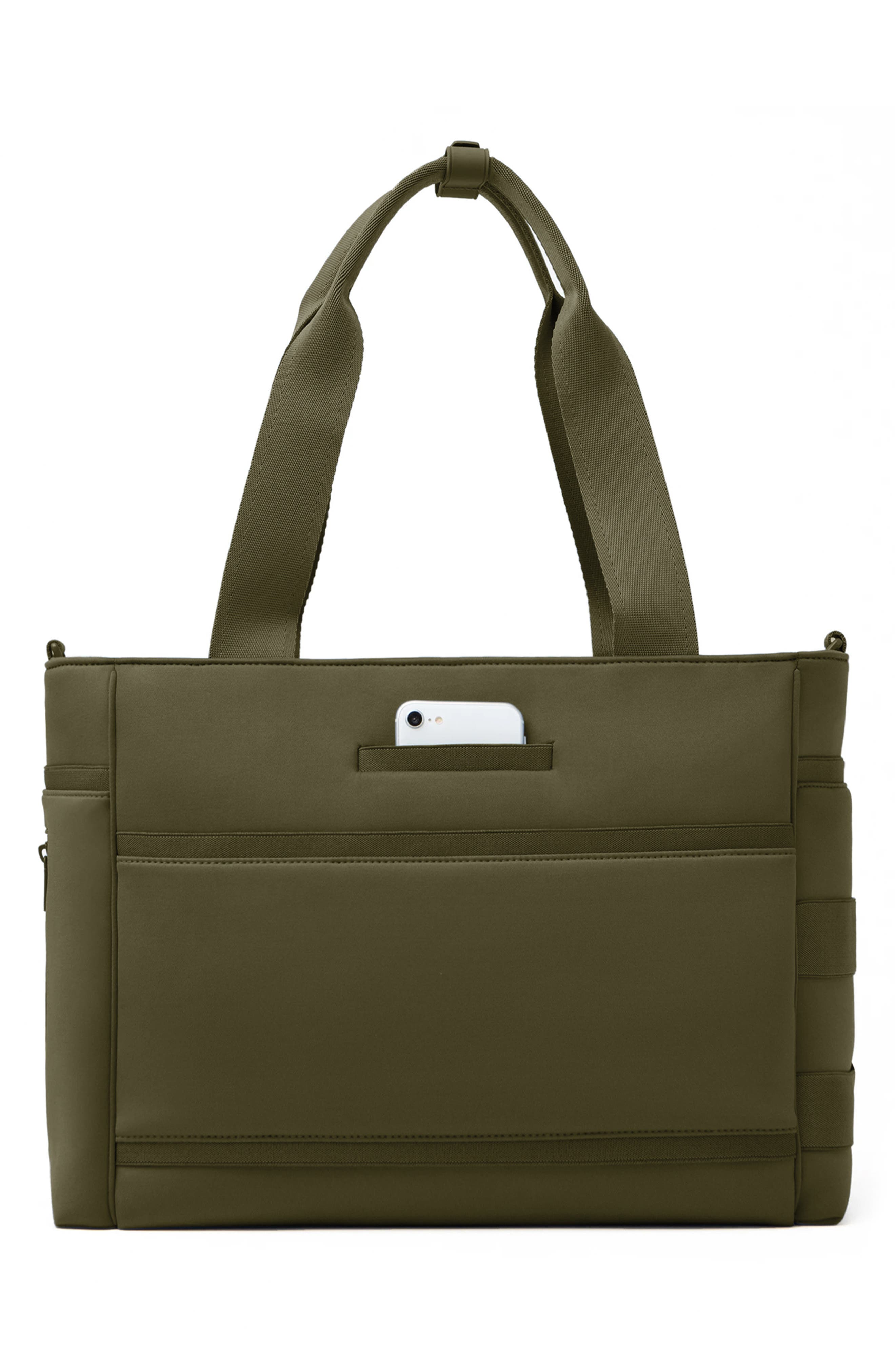 Dagne Dover Large Wade Diaper Tote, Alternate, color, Dark Moss