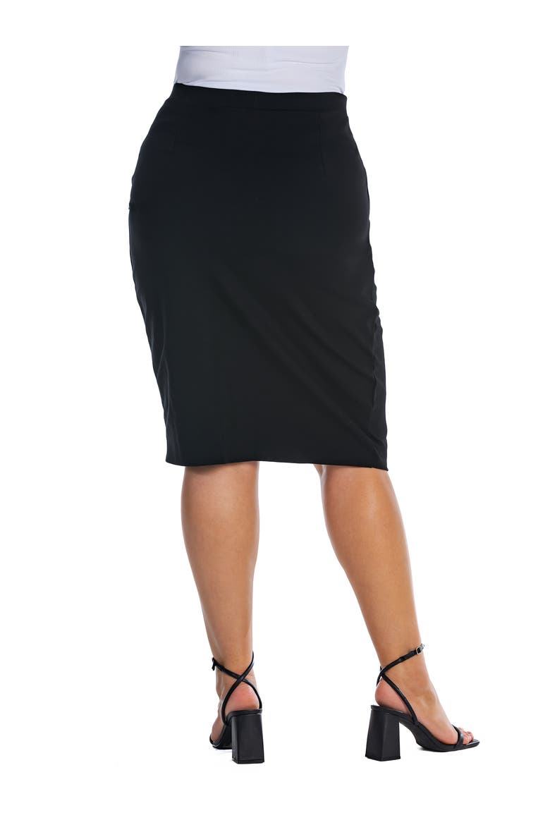 Tulip Hem Wrap Skirt, Alternate, color, BLACK