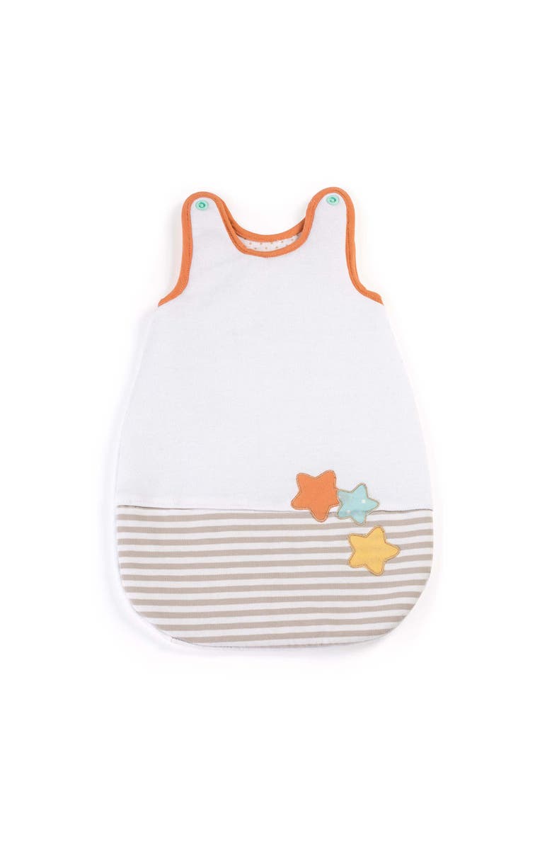 Miniland Baby Sleep Sack for 15 3/4" Baby Doll, Main, color, White Multi