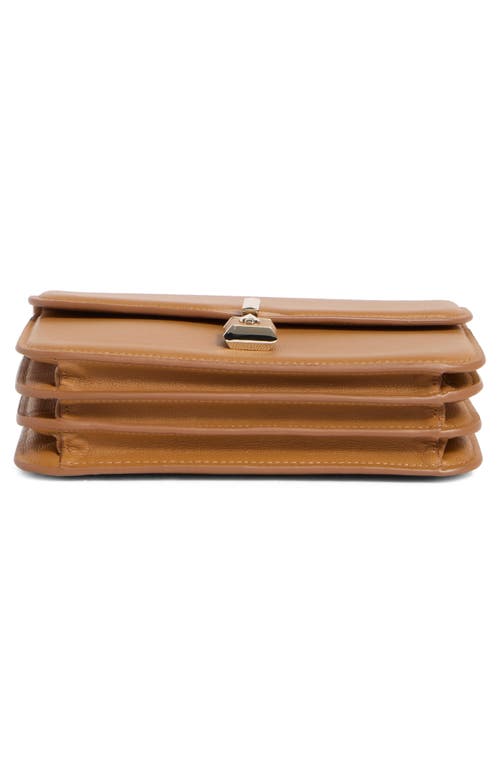 Kate Spade New York Locket Small Grain Leather Shoulder Bag In Brown