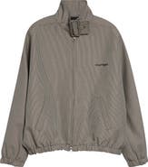 Courrèges Buckle Houndstooth Bomber Jacket