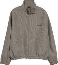 Courrèges Buckle Houndstooth Bomber Jacket