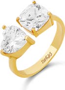 SHYMI Two Stone Cubic Zirconia Ring