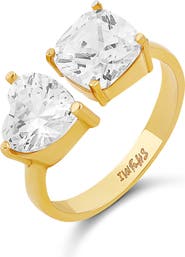 SHYMI Two Stone Cubic Zirconia Ring