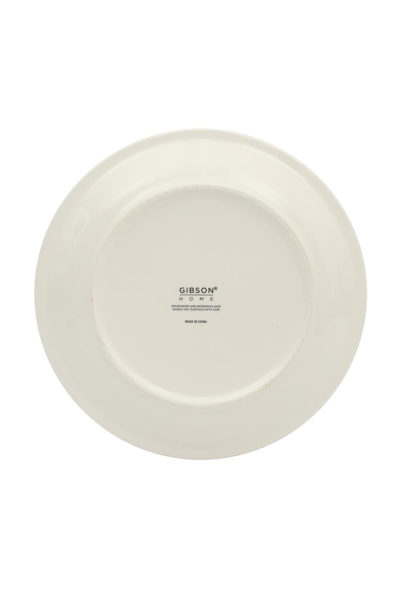 Kenwood Shores 16 Piece Stoneware Plates and Bowls Dinnerware Set, Alternate, color, Blue/White