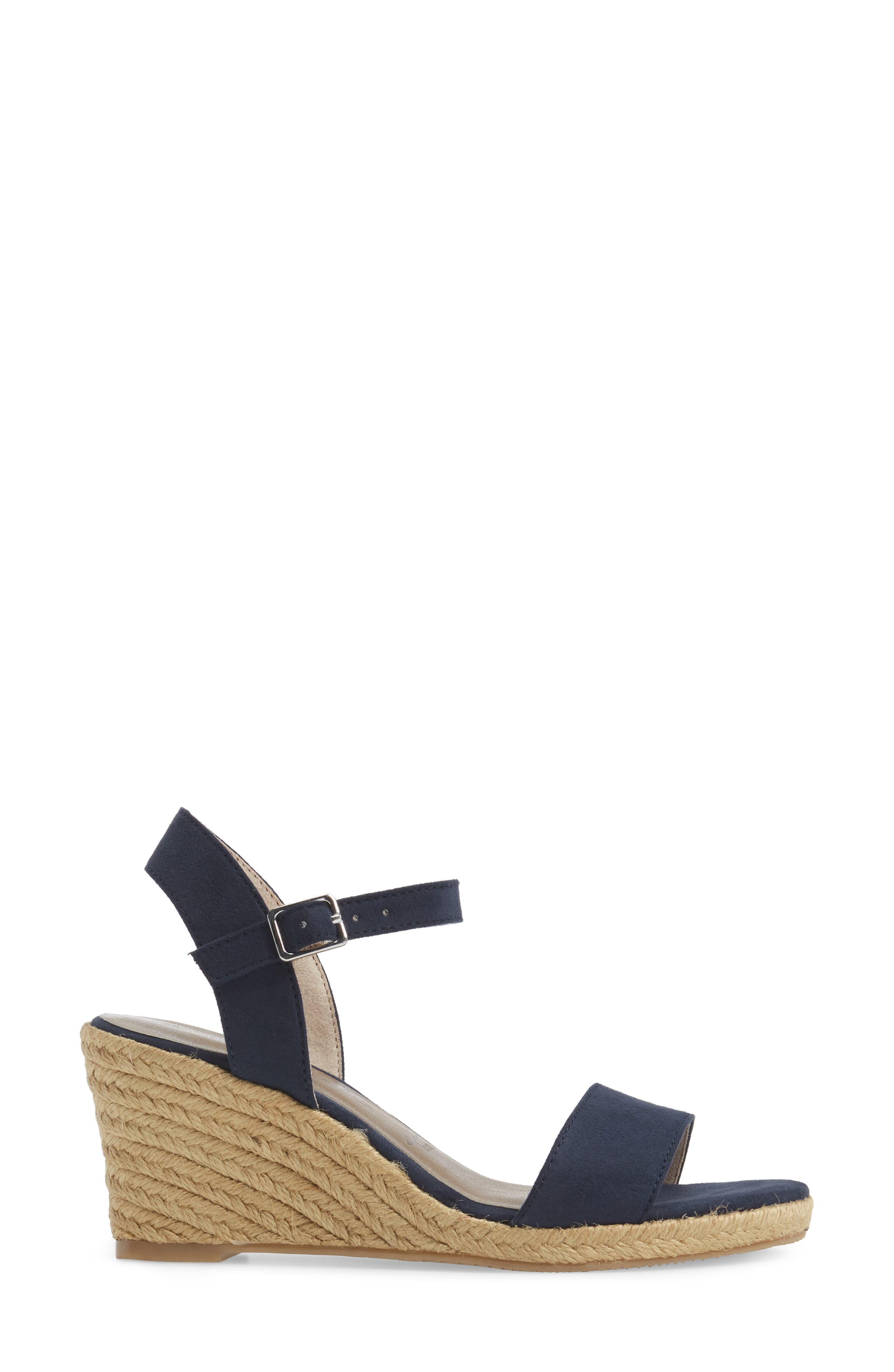 Livia Espadrille Wedge Sandal, Alternate, color, NAVY