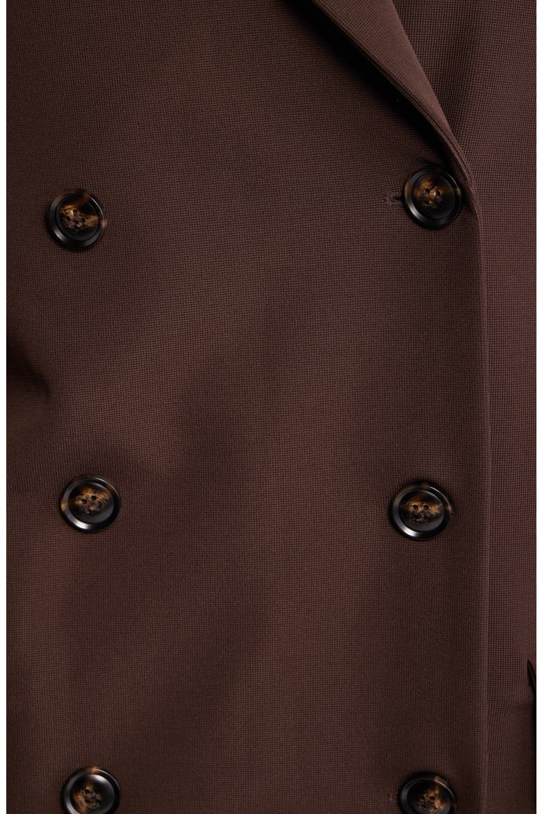 Anthony Double Breasted Longline Blazer, Alternate, color, BROWN