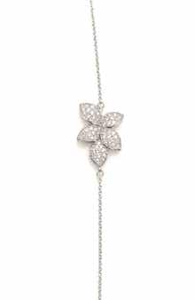 BEST SILVER Moissanite Flower Bracelet