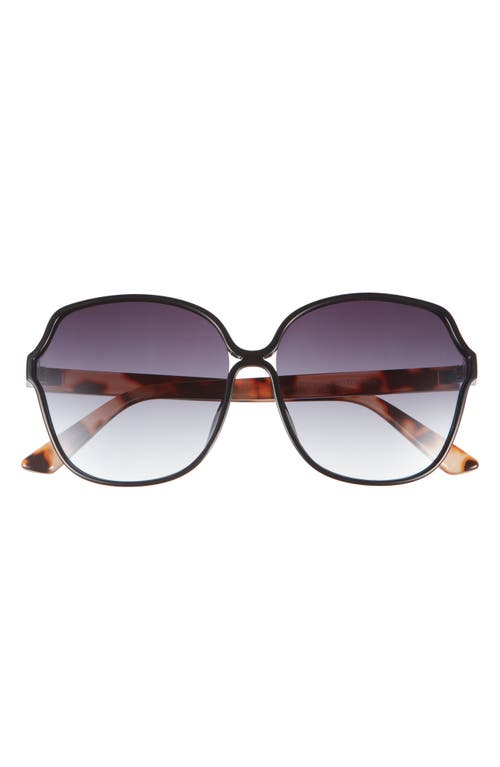 Bp. Oversize Gradient Butterfly Sunglasses In Black Tort