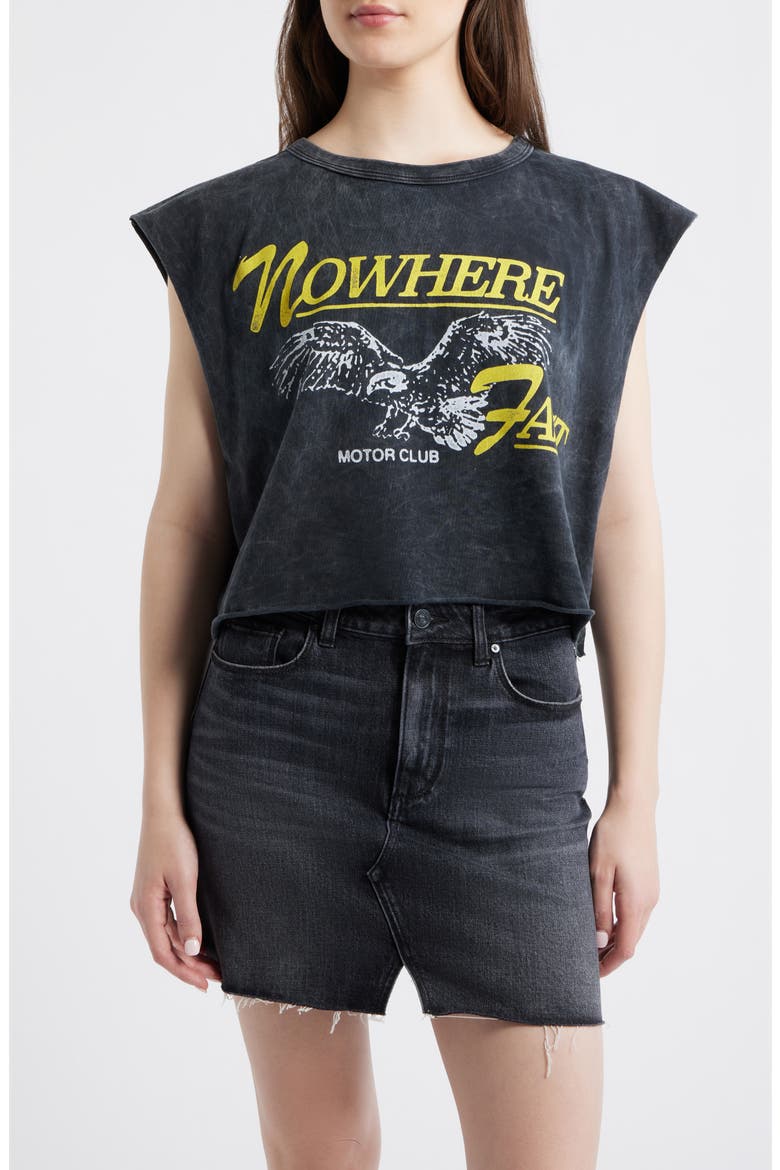 Nowhere Fast Graphic Sleeveless T-Shirt, Main, color, REACTIVE BLACK ACID