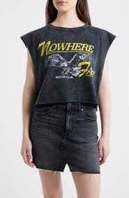Daydreamer Nowhere Fast Graphic Sleeveless T-Shirt