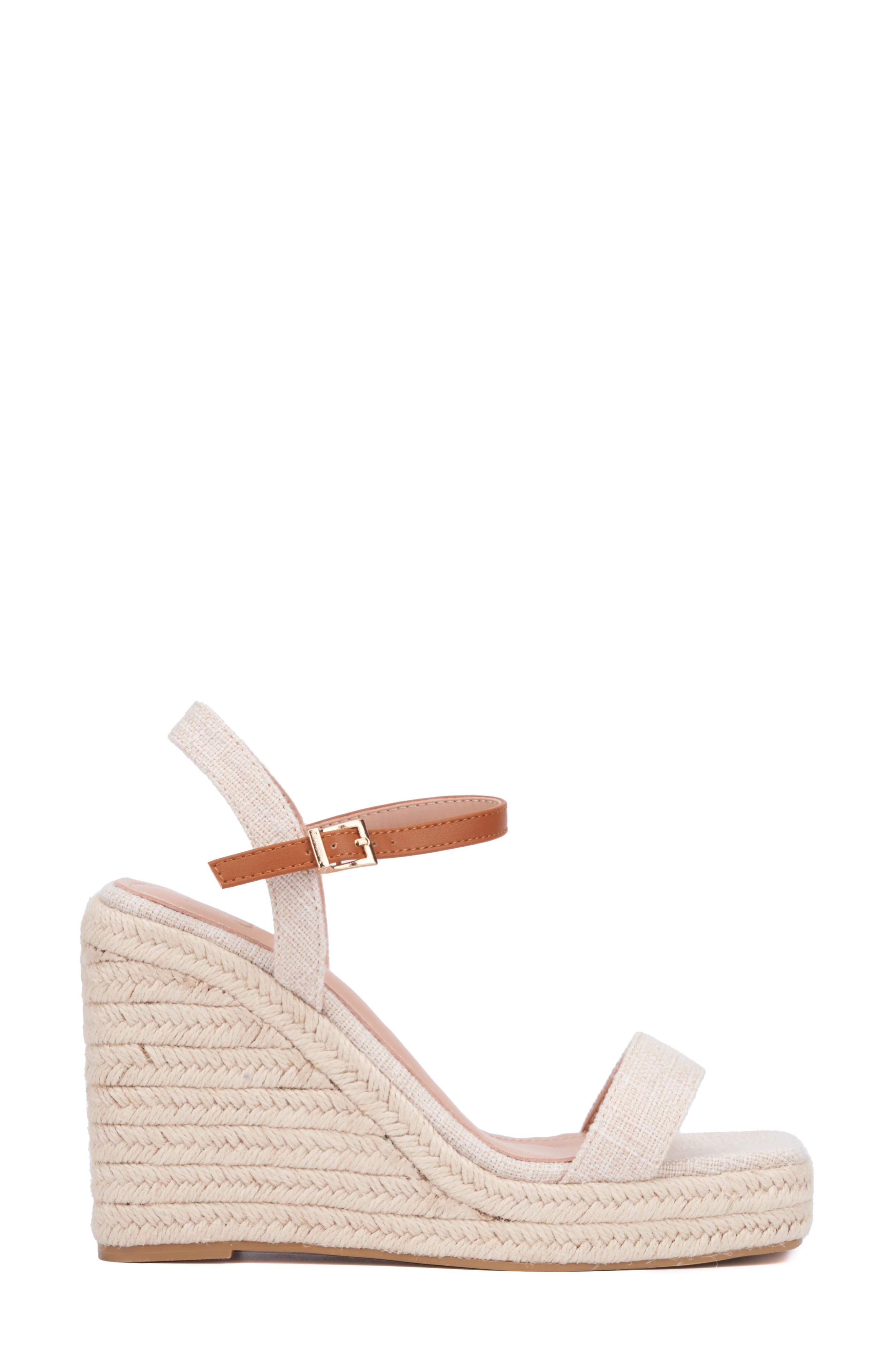 NEW YORK AND COMPANY Unita Espadrille Platform Wedge Sandal, Alternate, color, 