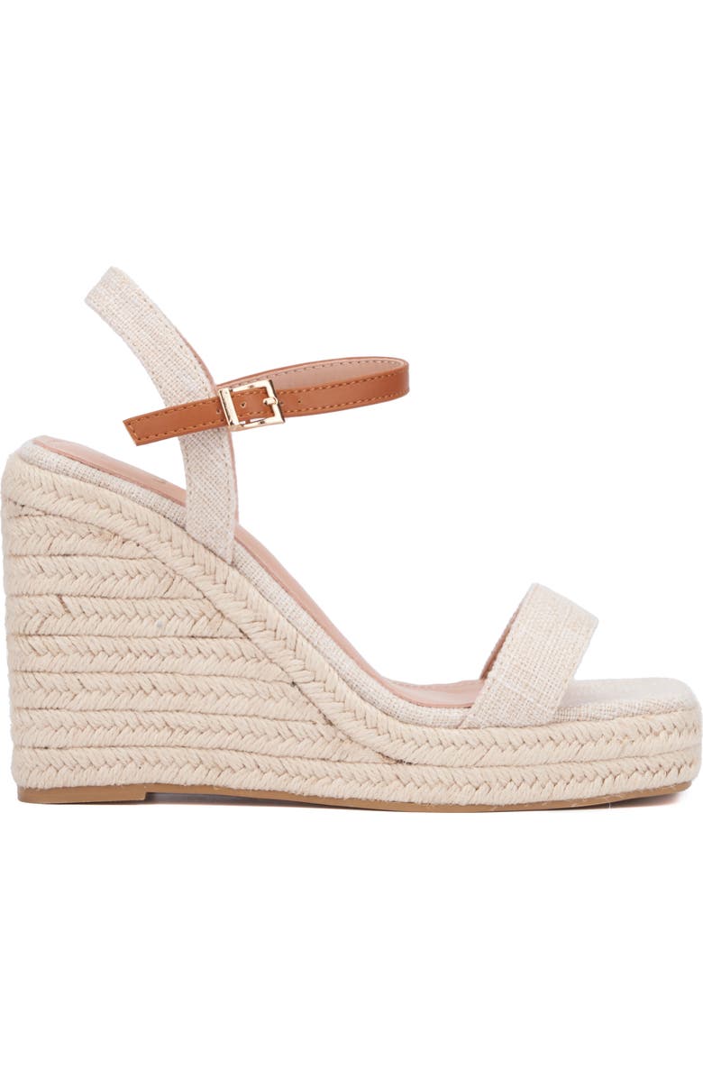 NEW YORK AND COMPANY Unita Espadrille Platform Wedge Sandal, Alternate, color,
