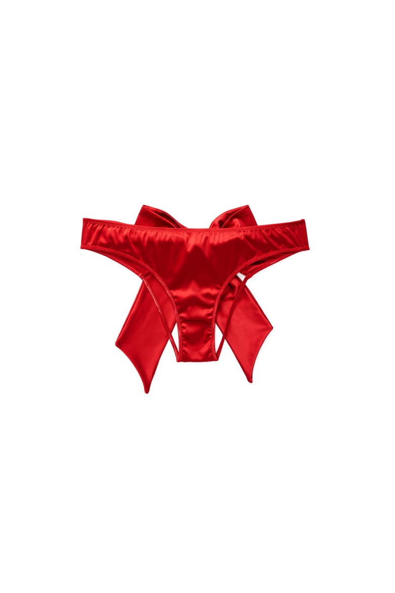 Gynger Bikini Panties, Alternate, color, Dark red
