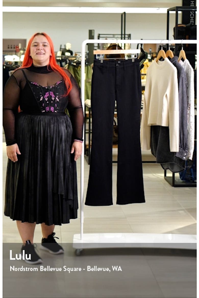 High Waist Slim Bootcut Trouser Jeans video