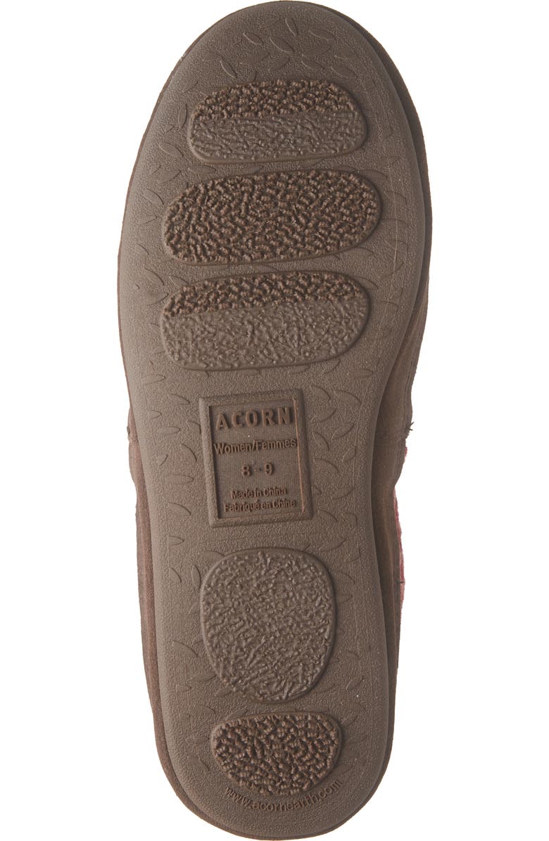 Acorn Moc Slipper, Alternate, color, Garnet Woven Tweed