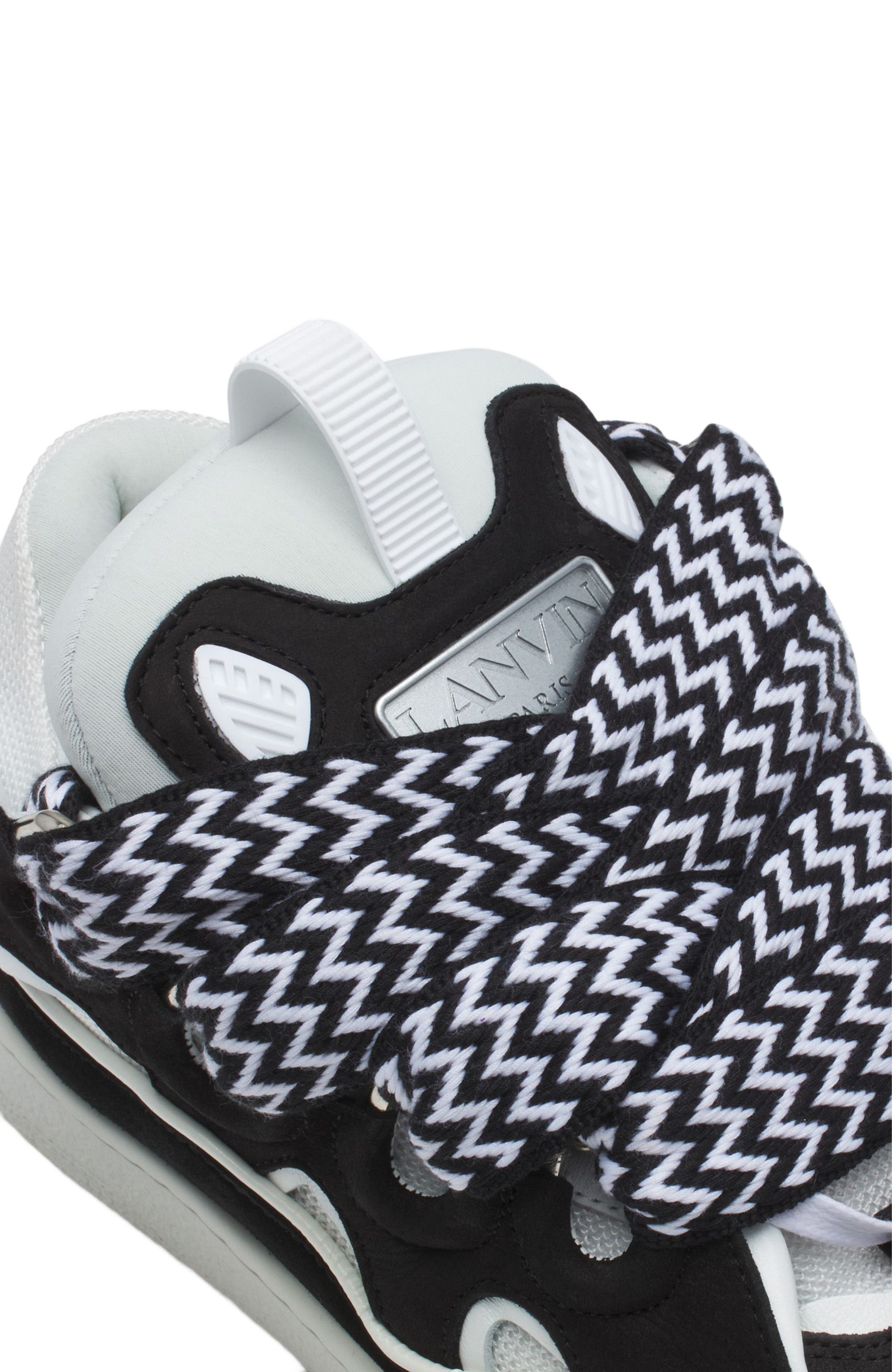 Lanvin LEATHER CURB SNEAKERS, Alternate, color, 