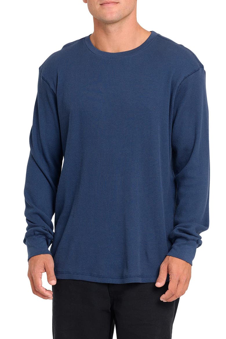 Essential Long Sleeve Thermal T-Shirt, Main, color, DARK DENIM