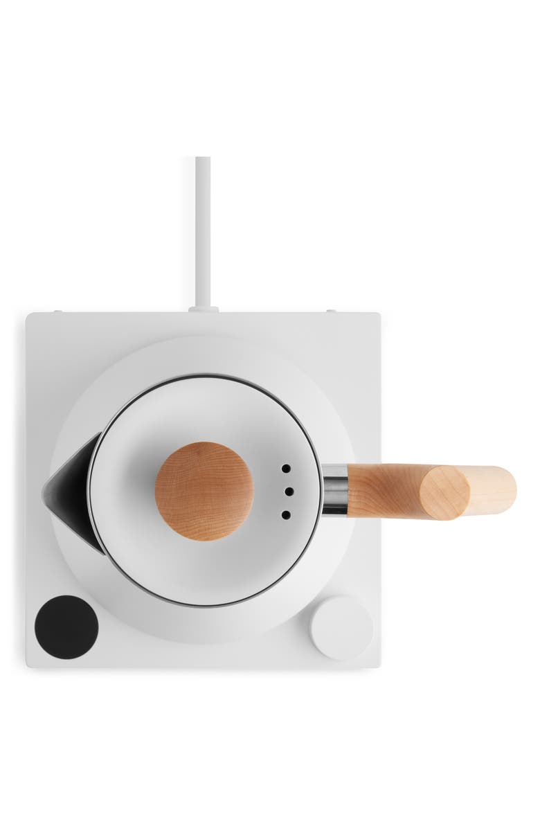 Fellow Corvo EKG Electric Kettle, Alternate, color, Matte White W/Maple Accents