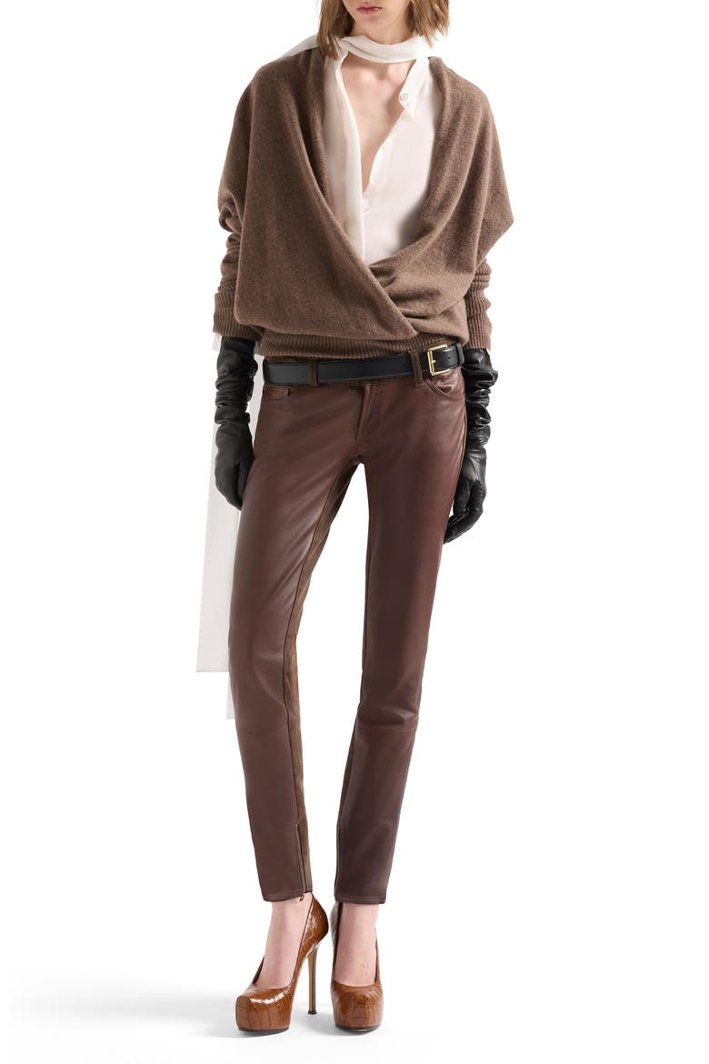 Wool & Cashmere Wrap Sweater, Alternate, color, WOOL CASHMERE S