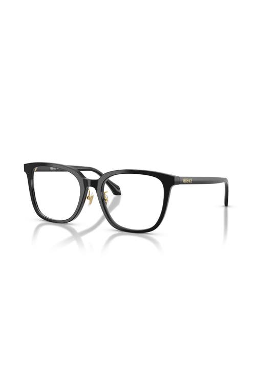 Versace 54mm Square Optical Glasses In Black