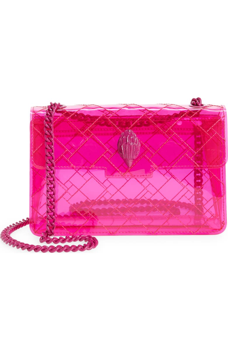 Kurt Geiger London Medium Kensington Vinyl Convertible Shoulder Bag, Main, color,