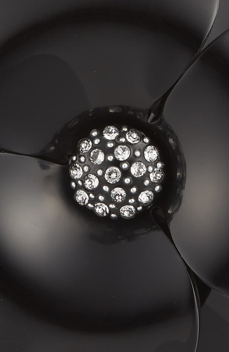 Alexandre de Paris Camelia Barrette, Alternate, color, Black