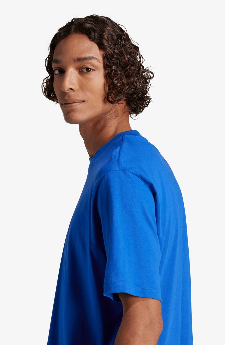 adidas Logo Crewneck T-Shirt, Alternate, color, Team Royal Blue/ Black