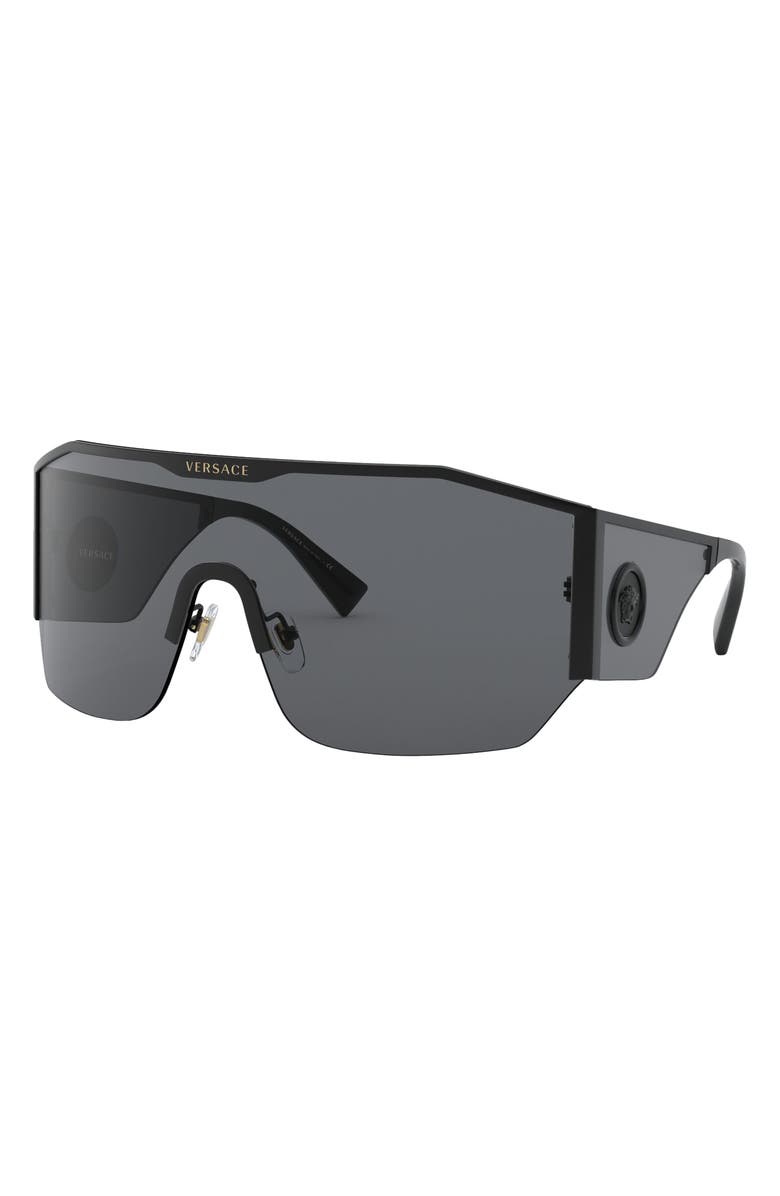 Versace Shield Sunglasses, Alternate, color,