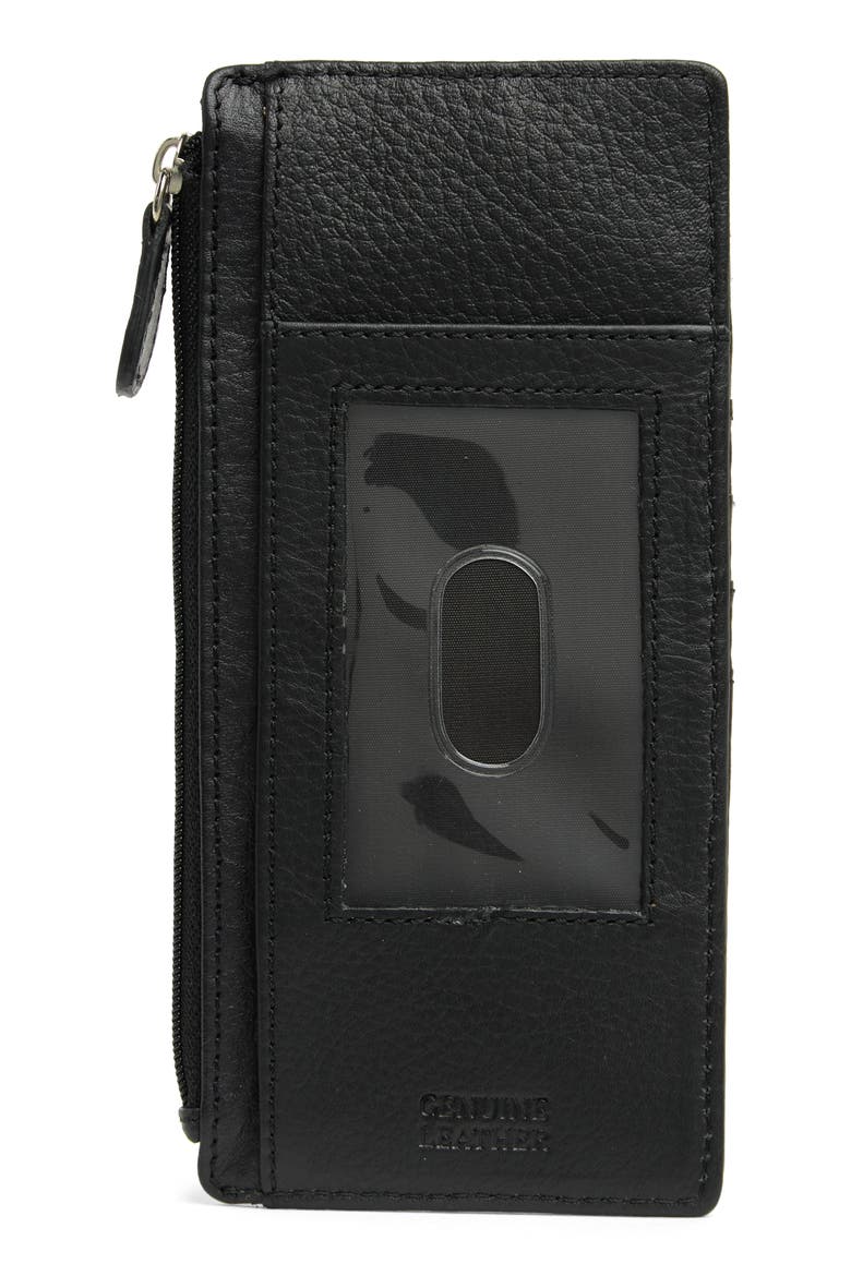 Slim Organizer Card Case, Alternate, color, BLACK