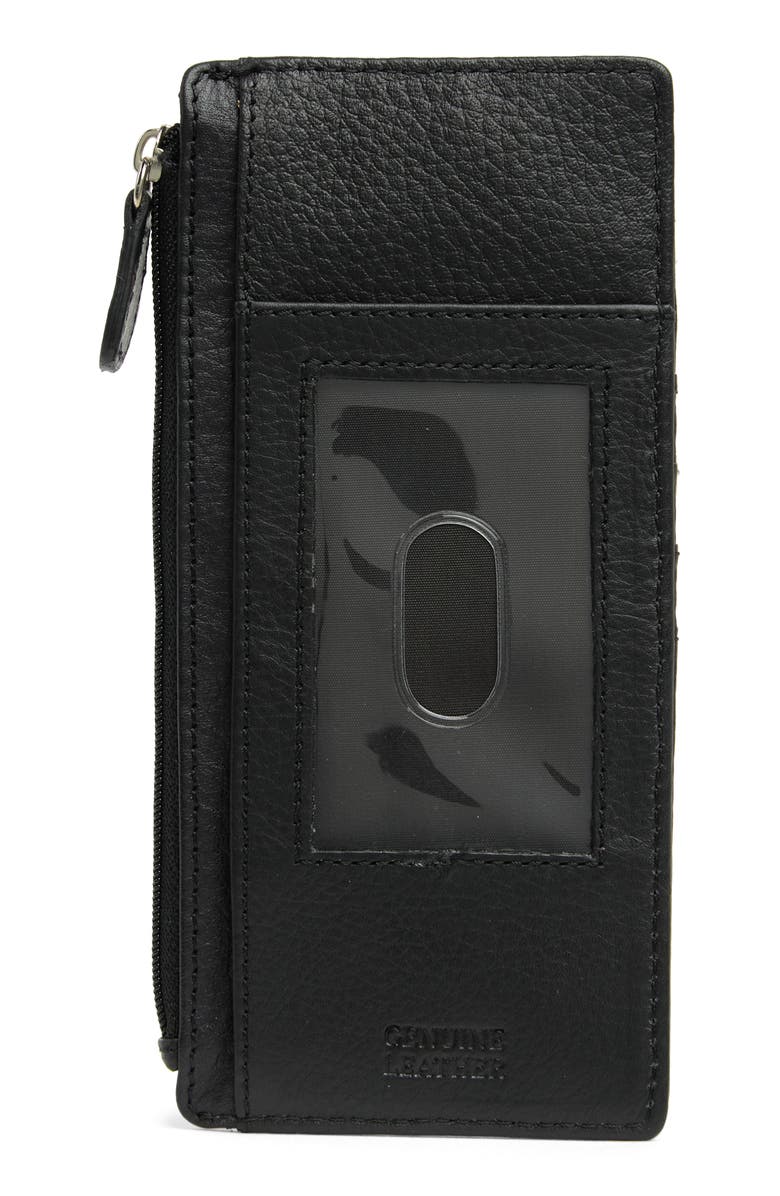 MUNDI SMALL LEATHER GOODS Slim Organizer Card Case, Alternate, color, Black