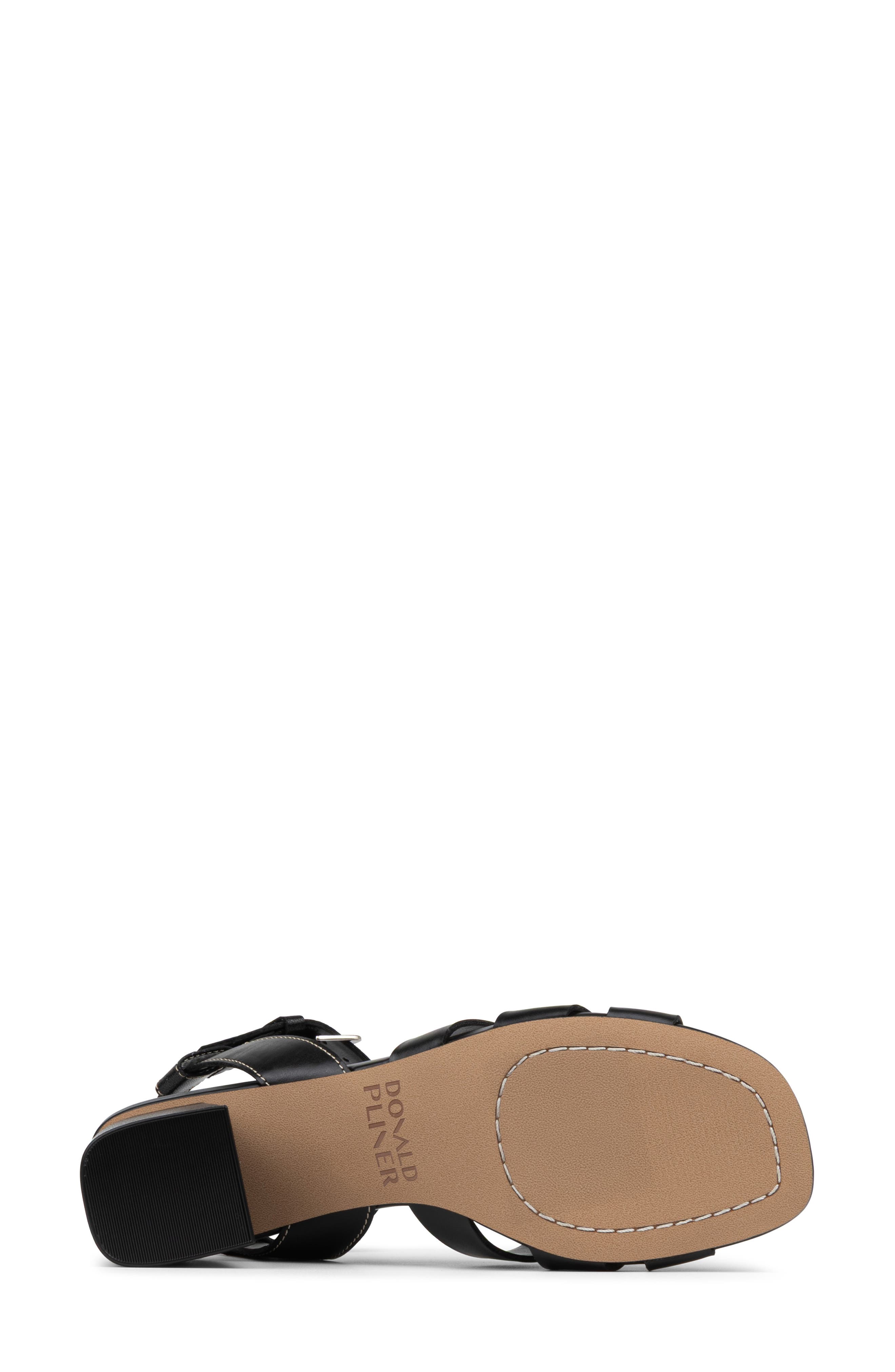 Donald Pliner Sotira Block Heel Sandal, Alternate, color, Black