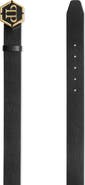 PHILIPP PLEIN Saffiano Leather Belt Hexagon Men