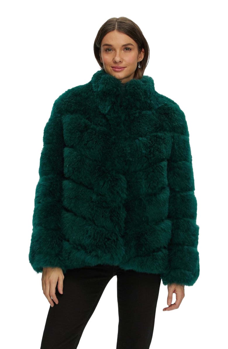 GORSKI Select Genuine Shearling Jacket, Main, color, Forest Green