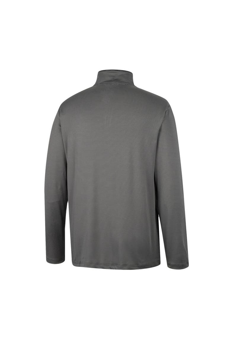 Men's Colosseum Charcoal Maryland Terrapins Logo Quarter-Zip Windshirt, Alternate, color, Charcoal