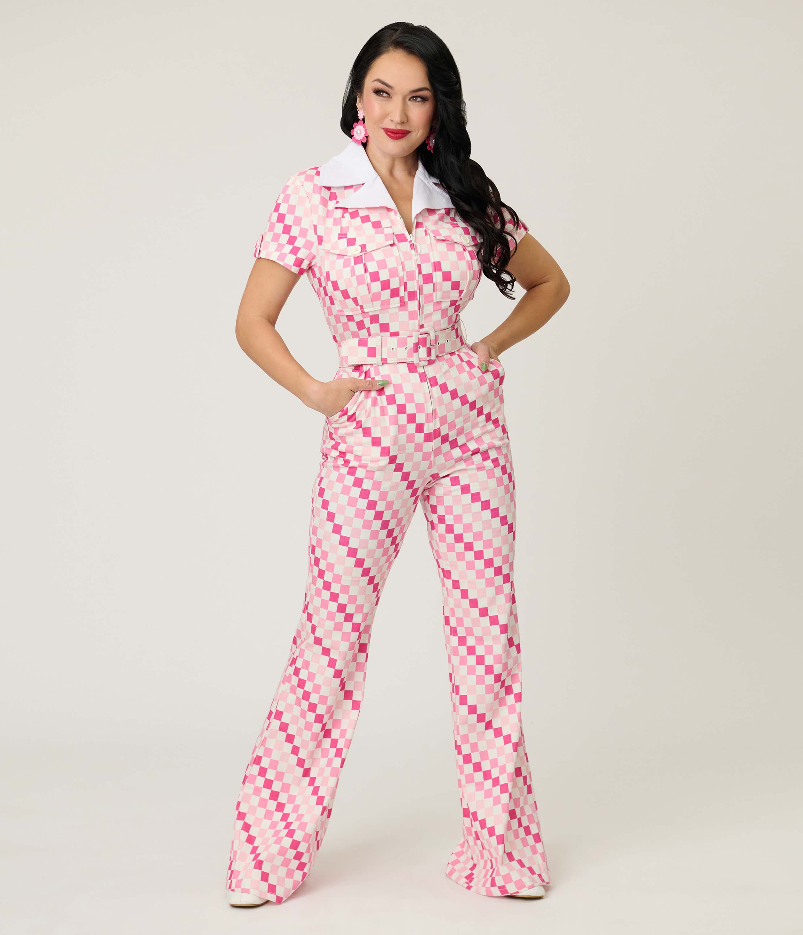 Pink Checkerboard