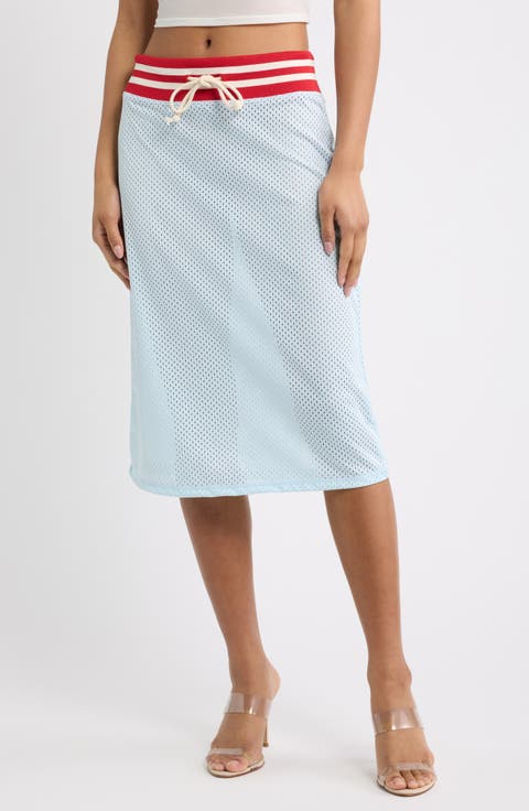 Alysa Airtex Midi Skirt
