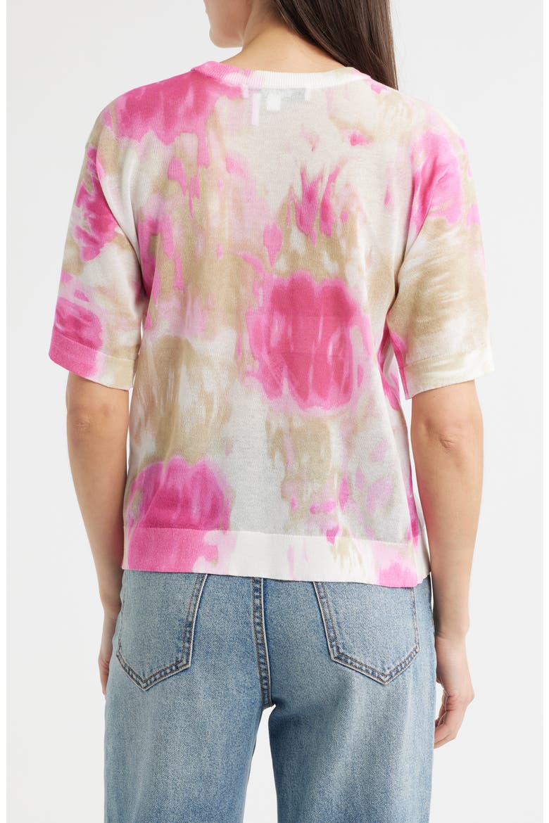 Tie Dye Cotton Blend T-Shirt, Alternate, color, MAY WTRCLR