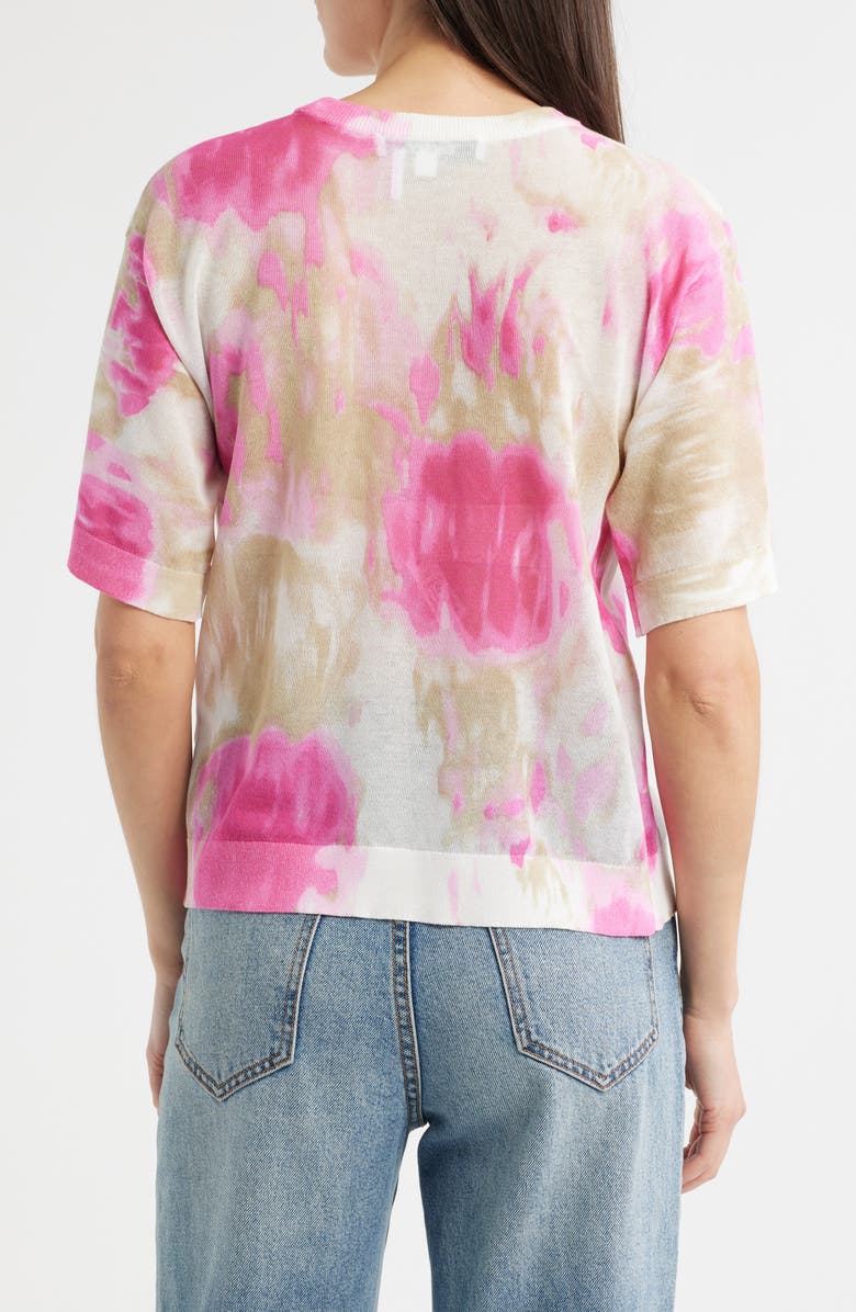 DKNY Tie Dye Cotton Blend T-Shirt, Alternate, color, May Wtrclr
