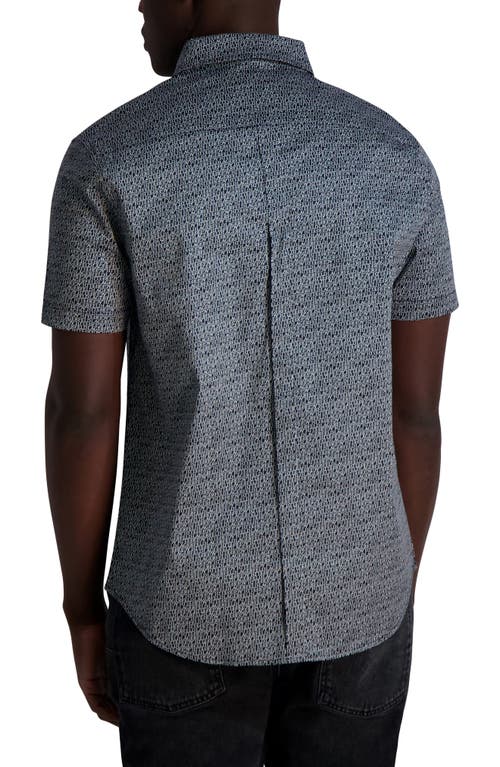 Karl Lagerfeld Paris Logo Short Sleeve Shirt In Black
