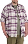 Harbor Bay by DXL Big & Tall Large Plaid Flannel Sport Shirt V1
