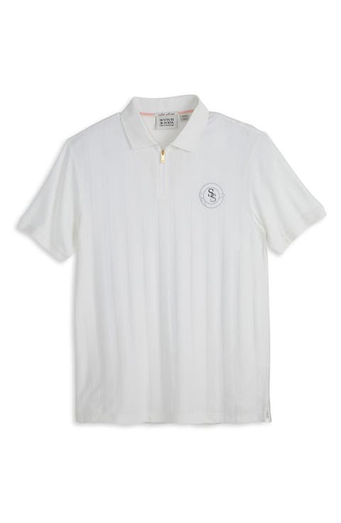 Popcorn Piqué Zip Polo