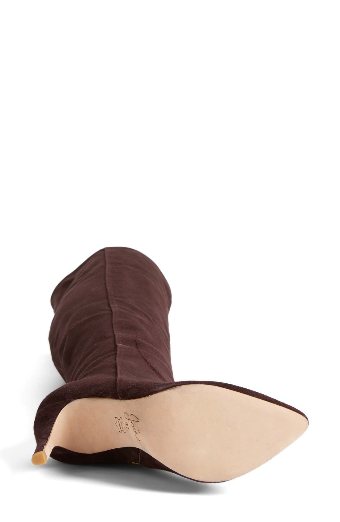 'Olivia' Suede Over the Knee Boot, Alternate, color, PLUM