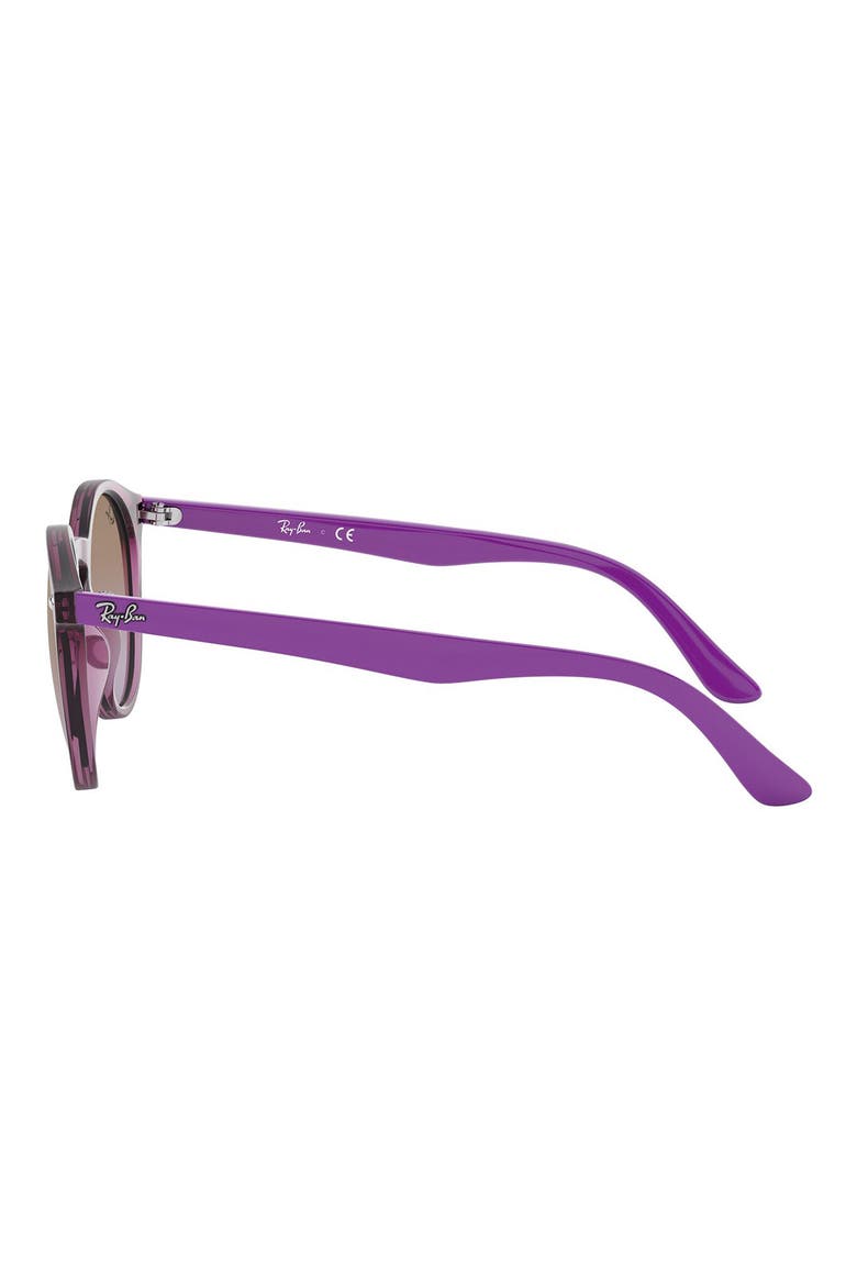 Junior 44mm Round Sunglasses, Alternate, color, FUCHSIA